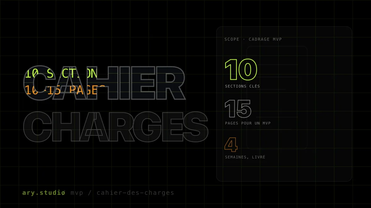 Cahier des charges app mobile
